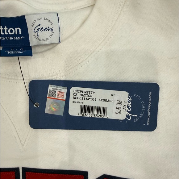 White Dayton large Sweatshirt - Picture 3 of 5